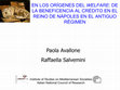 Research paper thumbnail of En Los orígenes del WELFARE: de la beneficencia al crédito en el Reino de Nápoles en el Antiguo Régimen