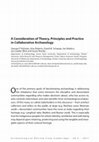 Research paper thumbnail of A Consideration of Theory, Principles and Practice in Collaborative Archaeology