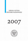 Research paper thumbnail of Szkoła Letnia Historii Najnowszej 2007