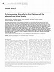 Research paper thumbnail of Y-chromosome diversity in the Kalmyks at the ethnical and tribal levels