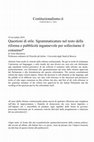 Research paper thumbnail of 2016 - T. Mazzarese, Questioni di stile. Sgrammaticature nel testo della riforma e pubblicità ingannevole per sollecitarne il consenso