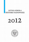 Research paper thumbnail of Letnia Szkoła Historii Najnowszej 2012