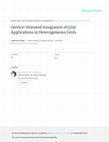 Research paper thumbnail of Service-Oriented Integration of Grid Applications in Heterogeneous Grids