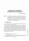 Research paper thumbnail of 2006 - T. Mazzarese, Guerra, Paz y Derecho Internacional en Kelsen.pdf