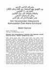 Research paper thumbnail of Bedri Gencer-Din Yeryuzunden Gokyuzune-TAM METİN