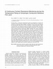 Research paper thumbnail of A continuous contact resistance monitoring during the temperature ramp of anisotropic conductive adhesive film joint