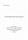 Research paper thumbnail of Le sport à Reims durant l'entre-deux-guerres