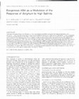 Research paper thumbnail of Exogenous ABA as a modulator of the response of Sorghum to high salinity