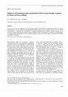 Research paper thumbnail of Influence of brassinosteroids on initiation of the root gravitropic response in Pisum sativum seedlings