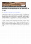 Research paper thumbnail of  Les premières faucilles et l’expansion de l’agriculture en Europe