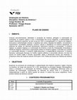 Research paper thumbnail of Thiago Krause - História da América I - Plano de Ensino (FGV) - 2017/1