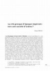 Research paper thumbnail of La cité grecque d'époque impériale : vers une société d'ordres?