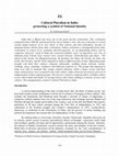 Research paper thumbnail of Cultural Pluralism in India: protecting a symbol of National Identity