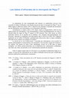 Research paper thumbnail of Les tables d'offrandes de la nécropole de Pépy Ier (work in progress, 07-01-2017)