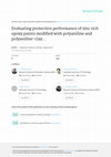 Research paper thumbnail of Evaluating protection performance of zinc rich epoxy paints modified with polyaniline and polyaniline-clay nanocomposite