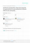 Research paper thumbnail of Synthesis of polyaniline-Clay nanocomposite in supercritical CO2 and evaluations its barrier effect in zinc rich epoxy paint