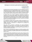 Research paper thumbnail of Metodologías en la comunicación y gestión electrónica en gobiernos locales