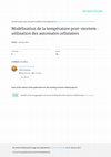 Research paper thumbnail of Modélisation de la température post-mortem : utilisation des automates cellulaires