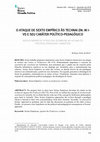 Research paper thumbnail of O ATAQUE DE SEXTO EMPÍRICO ÀS TECHNAI (IN: M I- VI) E SEU CARÁTER POLÍTICO-PEDAGÓGICO (PUBLISHED IN 2016).