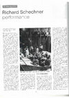 Research paper thumbnail of Zerbib reviews Schechner Artpress