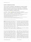 Research paper thumbnail of The oldest marine vertebrate fossil from the volcanic island of Iceland: a partial right whale skull from the high latitude Pliocene Tjörnes Formation