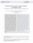 Research paper thumbnail of Feminización de la gordura: estudio cualitativo en Santiago de Chile