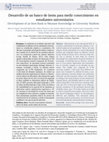 Research paper thumbnail of Desarrollo de un banco de ítems para medir conocimiento en estudiantes universitarios