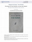 Research paper thumbnail of Psicología de Franz Brentano, noventa años después