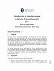 Research paper thumbnail of Prof. Renzo Cavani - Introducción al derecho procesal (2017-1)