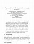 Research paper thumbnail of Programacion Orientada a Aspectos: Metodolog´õa y Evaluacion