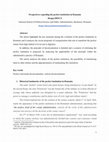 Research paper thumbnail of Perspectives regarding the prefect institution in Romania