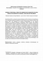 Research paper thumbnail of DINÂMICA TERRITORIAL E IMPACTOS AMBIENTAIS NO MUNICÍPIO DE AREIA BRANCA-RN (NORDESTE DO BRASIL): UMA ANÁLISE PRELIMINAR