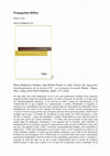 Research paper thumbnail of "Propagation diffuse" review of an edited volume on "résonance lectorale"