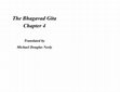 Research paper thumbnail of The Bhagavad Gītā: Chapter 4