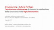 Research paper thumbnail of Crowdsourcing e Cultural Heritage