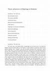 Research paper thumbnail of Theory and practice of Pilgrimage in Hinduism