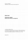 Research paper thumbnail of Riikka Hohti Classroom matters