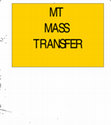 Research paper thumbnail of Mass transfer operations