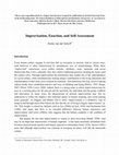 Research paper thumbnail of Improvisation, Enaction & Self-Assessment