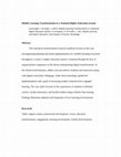 Research paper thumbnail of Mobile Learning Transformation in a National Higher Education System