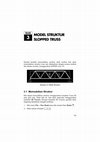 Research paper thumbnail of MODEL STRUKTUR SLOPPED TRUSS , Belajar SAP 2000 Versi 10