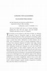 Research paper thumbnail of Longing for Alexandria (Call. Aet. fr. 178Pf., 11-12). In: K. Coleman (ed.) Albert's Anthology. Cambridge MA 2017,  97-98.