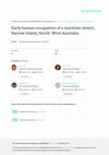 Research paper thumbnail of Early human occupation of a maritime desert, Barrow Island, North-West Australia
