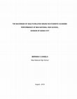 Research paper thumbnail of THE BACKWASH OF HEALTH-RELATED ISSUES ON STUDENTS' ACADEMIC PERFORMANCE OF MAA NATIONAL HIGH SCHOOL, DIVISION OF DAVAO CITY