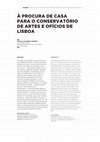 Research paper thumbnail of À PROCURA DE CASA PARA O CONSERVATÓRIO DE ARTES E OFÍCIOS DE LISBOA