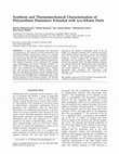 Research paper thumbnail of Synthesis and thermomechanical characterization of polyurethane elastomers extended with α,ω-alkane diols