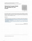 Research paper thumbnail of Editorial for Economic Models and Algorithms for Grid Systems