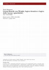 Research paper thumbnail of 2017 - T. Mazzarese, Georg Henrik von Wright, logica deontica e logica delle norme (giuridiche).pdf