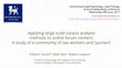 Research paper thumbnail of Applying large scale corpus analysis methods to online forum content: A study of a community of sex workers and 'punters'