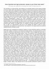 Research paper thumbnail of Importance of High-Production Value: Skyfall (2012), Let the Right One In (2008), The Selfish Giant (2013)